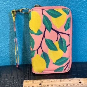 LIKE NEW Wander Wallets Pink Lemonade Wristlet Wallet 🍋